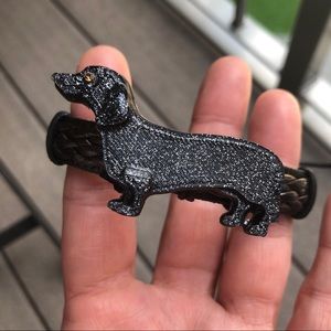 Dachshund Leather Bracelet